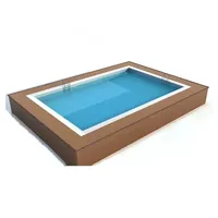 Customized Steel Structure Above Ground Pool Metal Frame Regular Shape Pools Swimming Outdoor