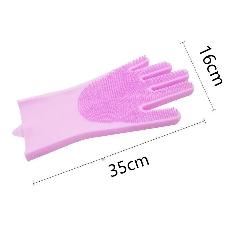 Pet multifunctional cleaning silicone massage shower gloves, anti dog and cat bite shower cleaning gloves, pet scrub tools