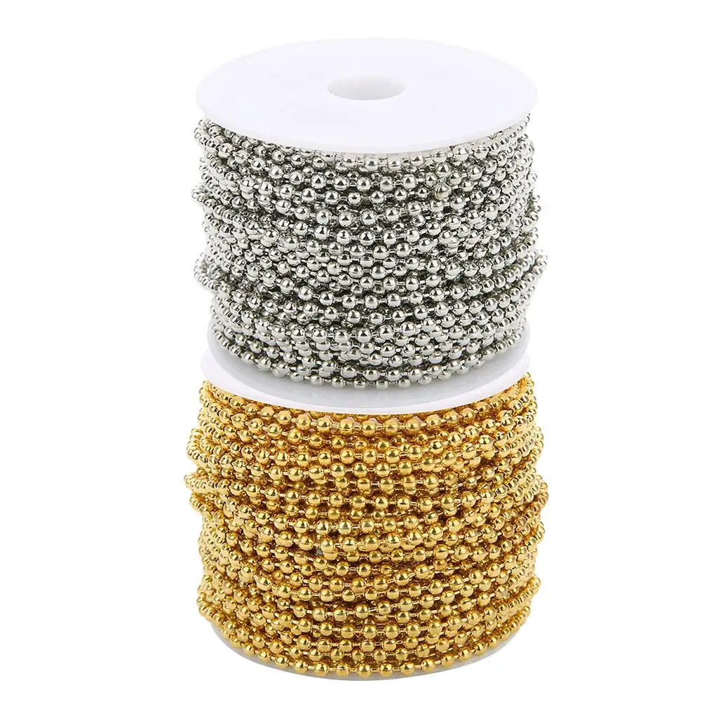 Iron Bead Ball Chain Jewelry Making Accessories DIY Necklaces Supplies Craft Metal Beads for Fashion Bracelet Creation