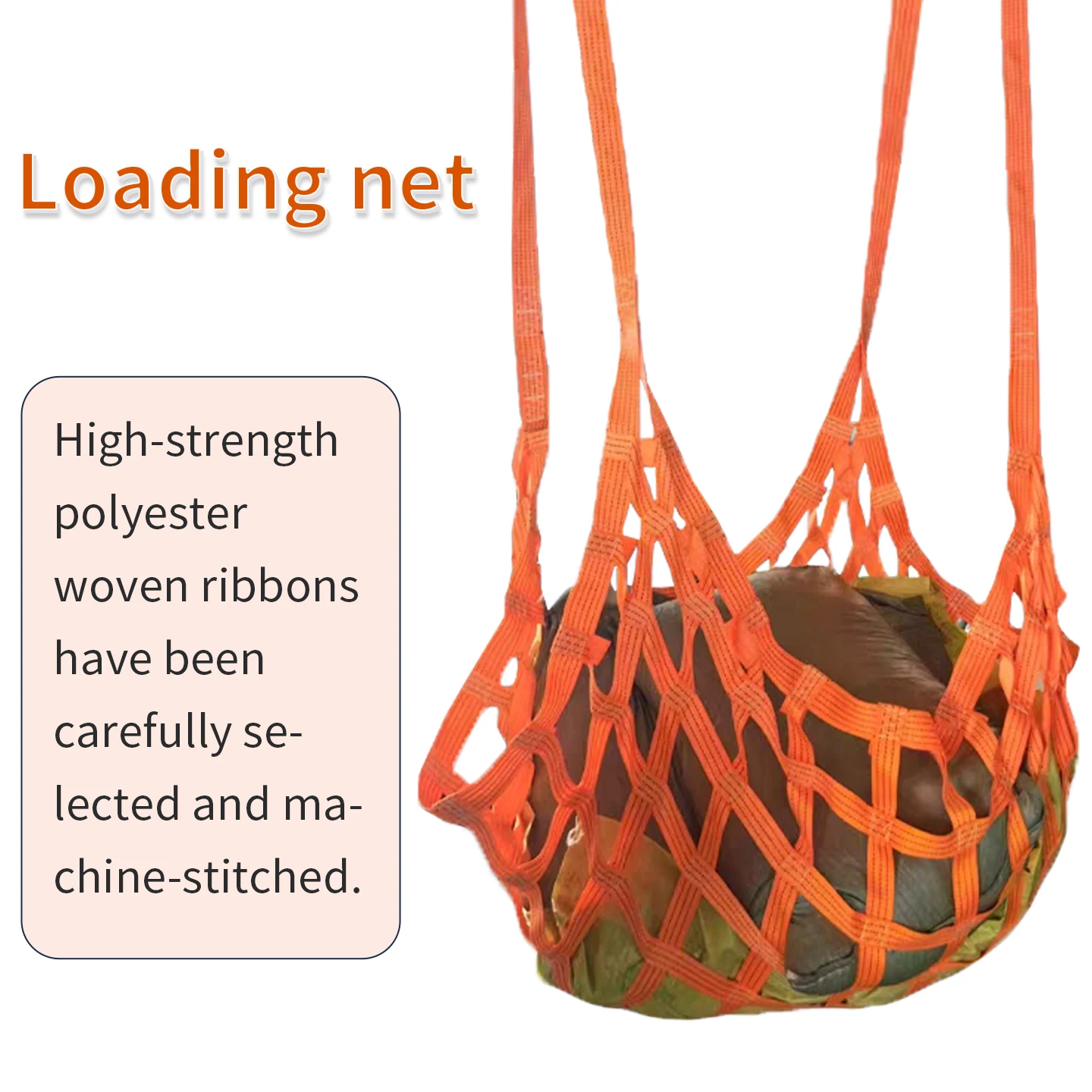 Lifting Net for Hoisting, Household Lifting Net, Marine Cargo Net, Crane Net for Loading & Unloading, Thickened Lifting Net Bag.