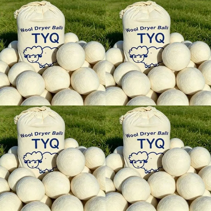 18PCS Handy Laundry Wool Dryer Balls - Fabric Softener, Reusable, Reduces Clothing Wrinkles And Saves Drying Time, Better Alter