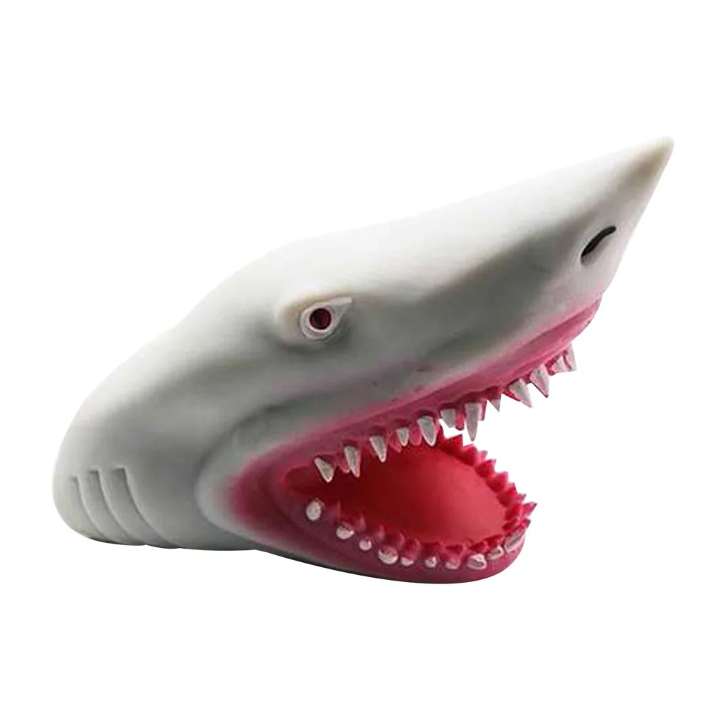 

Children's Toys Hand Puppet Bitting Shark Mouth Finger Biting White Parent-child