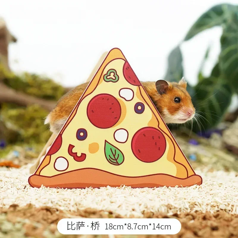 Tasty Series Wooden Hamster House Hamsters Hideout  Small Animal Cage Landscaping Supplies Rat  Accessories Dwarf Mouse Nest