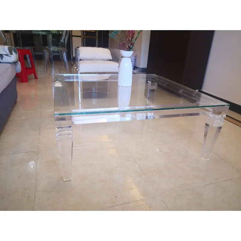 Hall table, transparent home furniture, coffee table 4