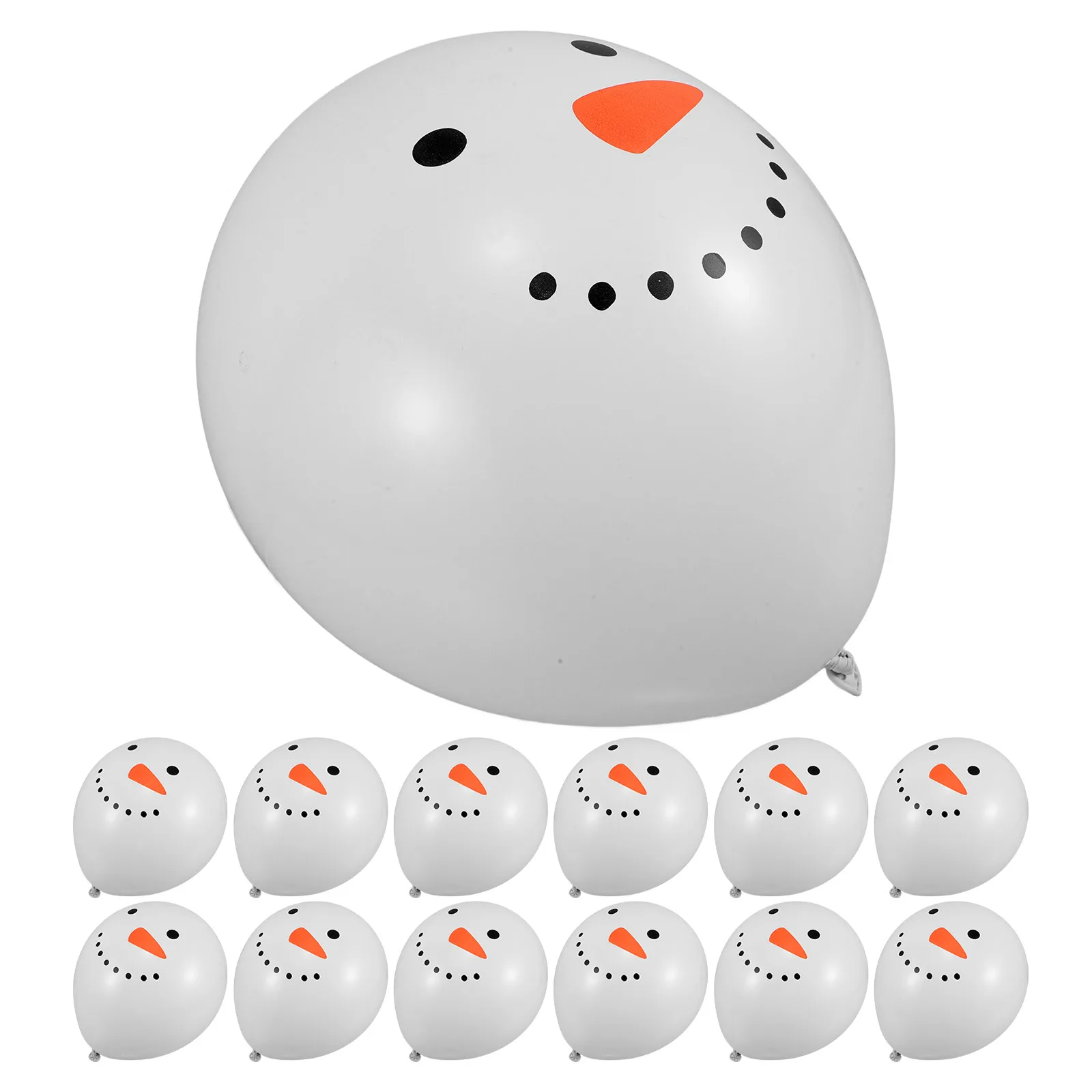

50pcs Snowman Balloons White Blue Christmas Latex Garland Decorations Foil Banner Arch Party Supplies Santa Claus Balloon Set