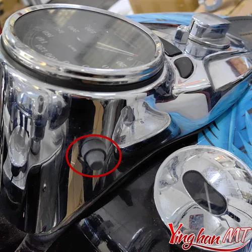 Imagen 2 del producto Para Harley # 67880-94 Softail Dyna Sportster Touring Road King 98-16 motocicleta 1 Uds velocímetro negro reinicio interruptor perilla arranque