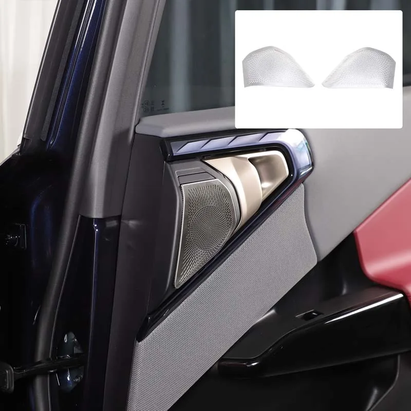 

For BMW X3 G45 G01 2025+ Car Rear Door Horn Decorative Cover Stainless Steel Silver Automotive Interior Modification Accessories