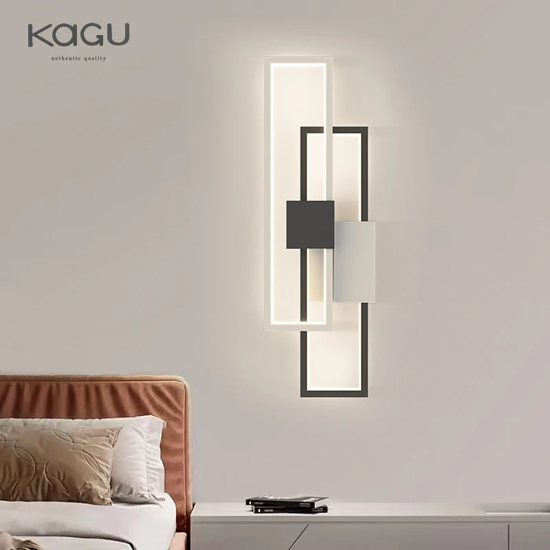 Imagem -05 - Nordic Minimalista Led Wall Lights Interior Wall Sconces Lâmpada Sala de Estar Quarto Cabeceira Decoração de Casa