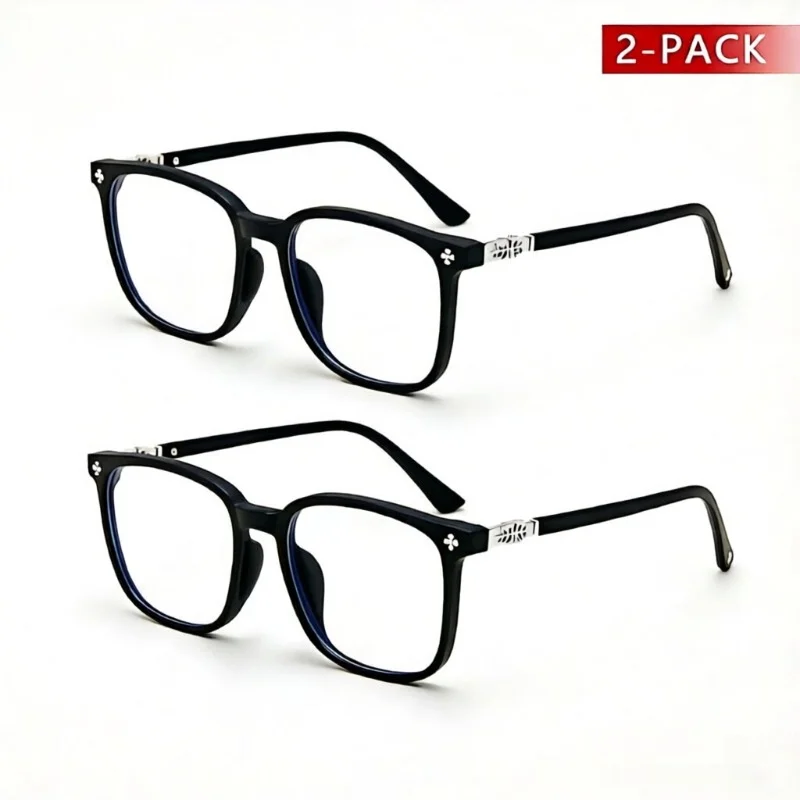 New 1/2Pcs Anti Blue Light Glasses for Women and Men Computer/Phone Daily Life Fahsion and Trendy Glasses Natural Eyeglasses