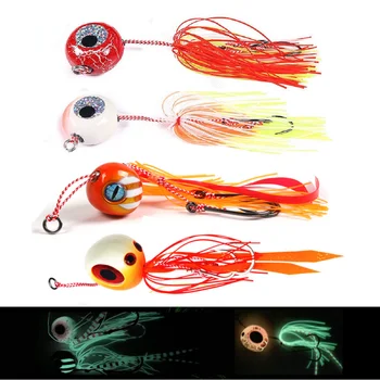 WHYY 텐야 마다이 지그 카부라 바다 낚시 루어, 헤드 미끼 새우 고무 스커트, 금속 지그 지깅 루어 