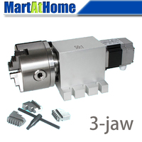 CRA284 Waterproof CNC Rotary Axis Indexer 4th A Axis with Harmonic Gearbox Ratio 50:1 for Desktop CNC Router Engraving