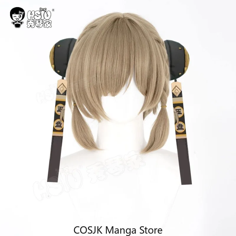 

Anime Zenless Zone Zero Sweety Cosplay Wig Tea House Landlady Short Half-Up Hairstyle Synthetic Hair Cos Accessory