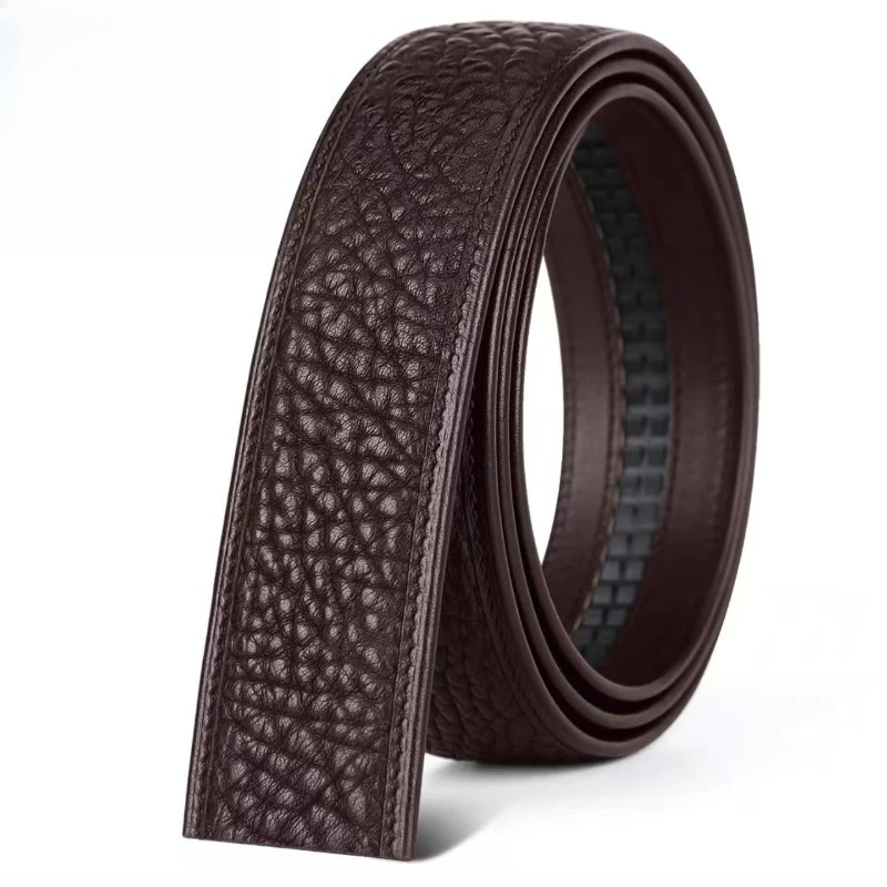 

Business Leather Belt Men's 3.5 Buckle-Free Belt Belt