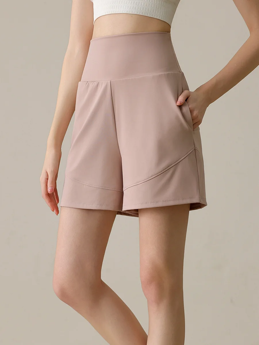 

Шорты для женщин больших размеров, быстросохнущие, для йоги и бега, средней длины, дышащие, спортивные, повседневные, универсальные, для фитнеса