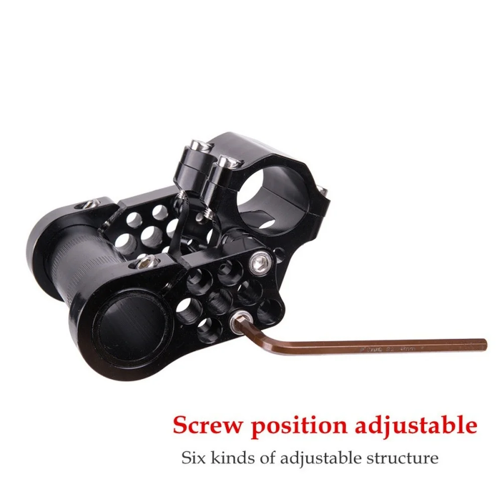 Adjustable Folding Bike Handlebar Riser CNC Aluminum Dual Handlebar Extension 25.4mm Fit Six Position Height Adjustment