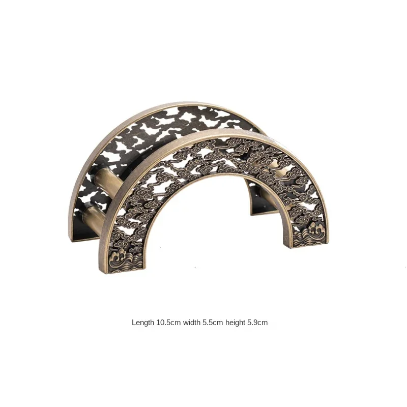 Alloy Coaster Storage Rack 3D Auspicious Cloud Drying Rack Bridge Shaped Cup Holder Teaware Accessory for Tea Cup