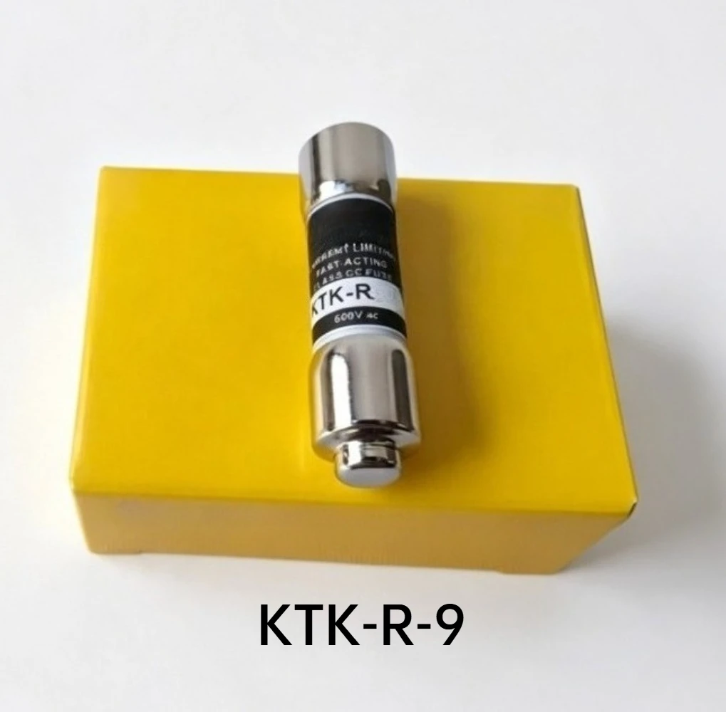 10PCS KTK-R-9 Fuse, 9A 600VAC Class CC Fast Acting Fuse, KTKR9 KTKR9A, Brand New Original Box