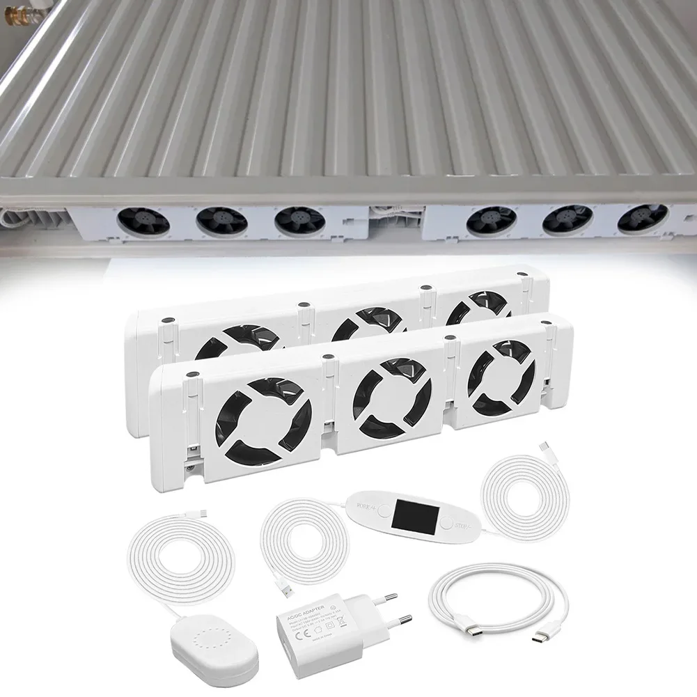 Imagem -05 - Conjunto de Extensão Radiator Booster Ventilador Universal Promover a Circulação de ar Quente 100 a 240v 50 60hz ac