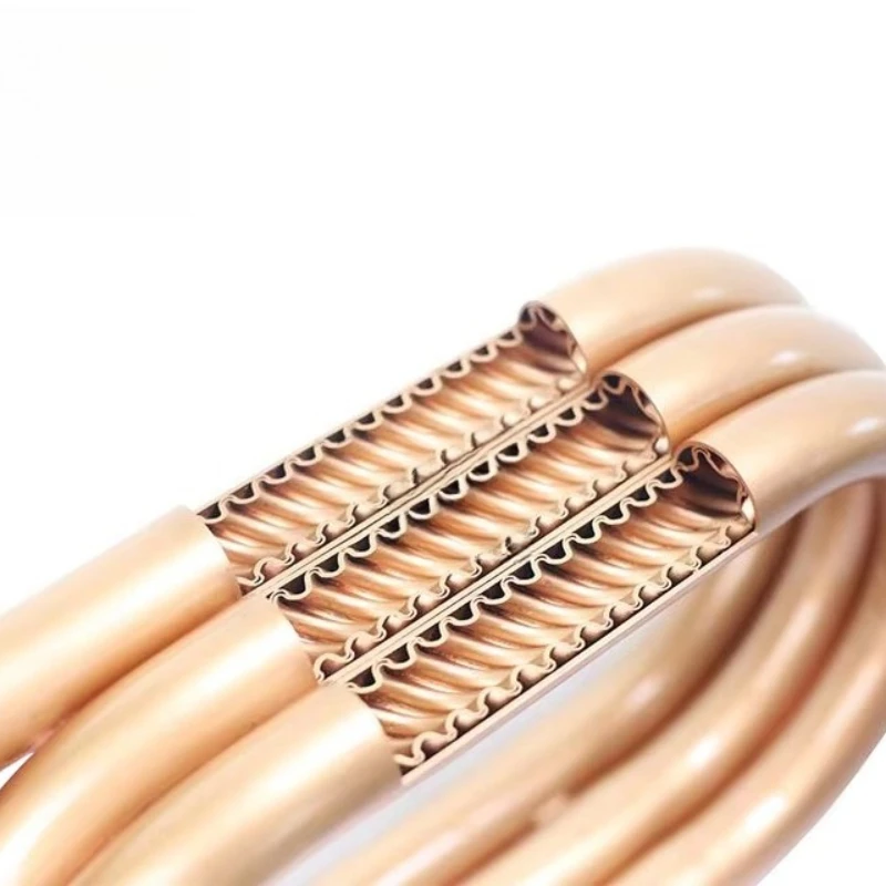 

Double wall coaxial coil heat exchanger spiral corrugated pipe