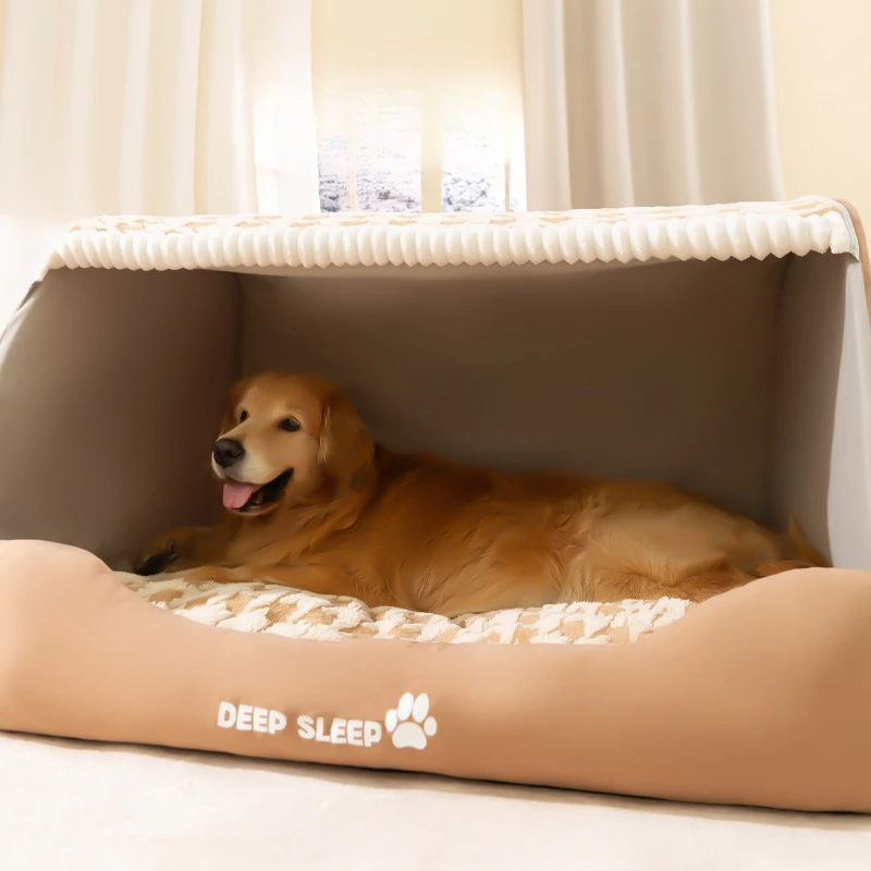 Big Kennel New Drawer Nest Simple Warm Cat Nest Golden Retriever Autumn and Winter Deep Sleep Pet Supplies Puppy Accessories