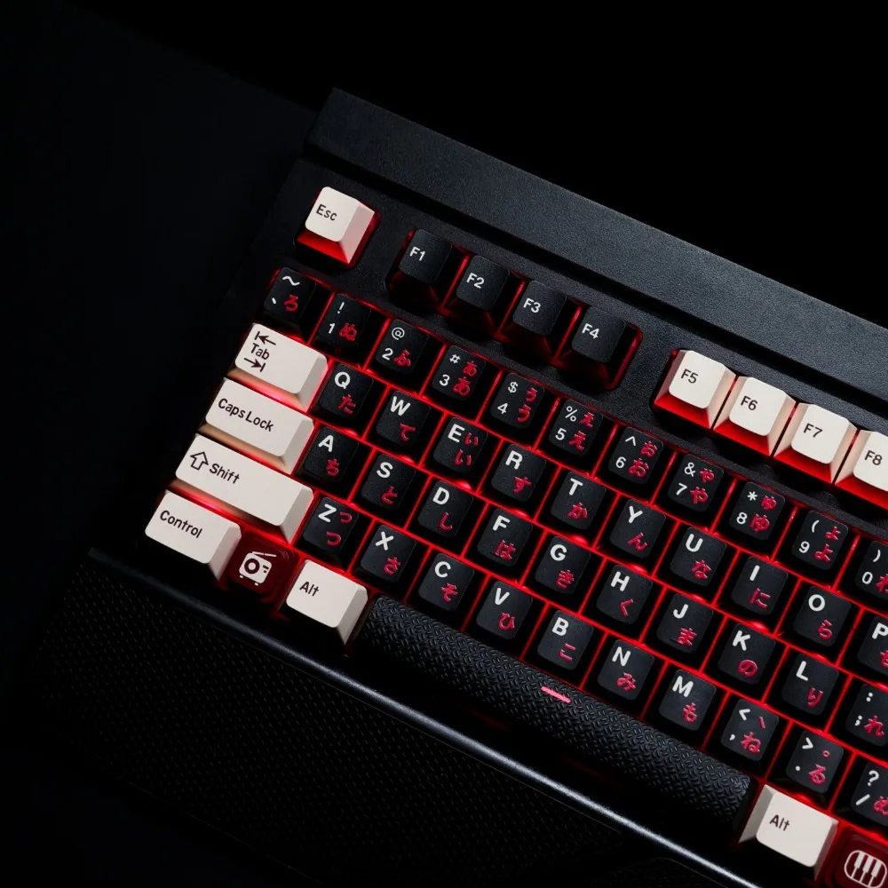 Retro Roman Japanese Theme Keycaps Set Custom PBT Cherry Profile Original Handmade Keycaps for Mechanical Keyboard Accessories