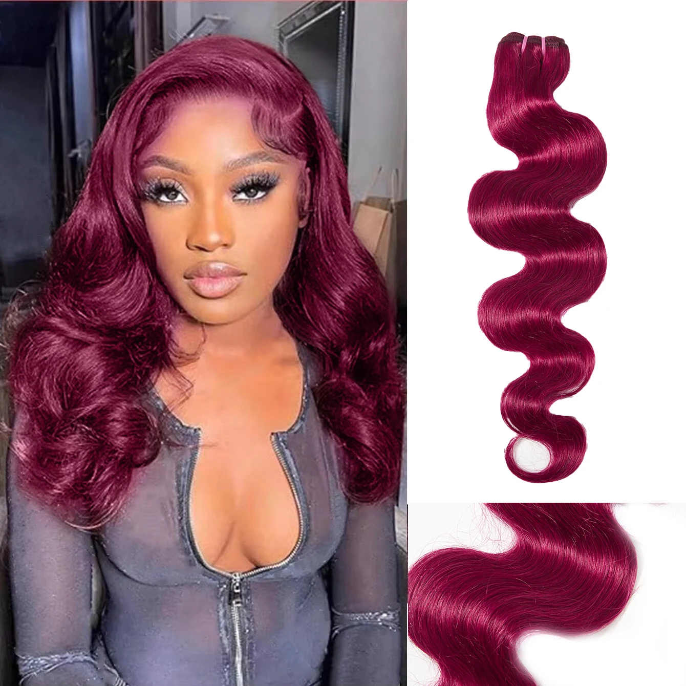 

Наборы бразильских натуральных волос 99J Burgundy Body Wave, 100% человеческие волосы, цвет бордовый, 1/3/4 шт., с возможностью наращивания, высокое качество, для женщин.