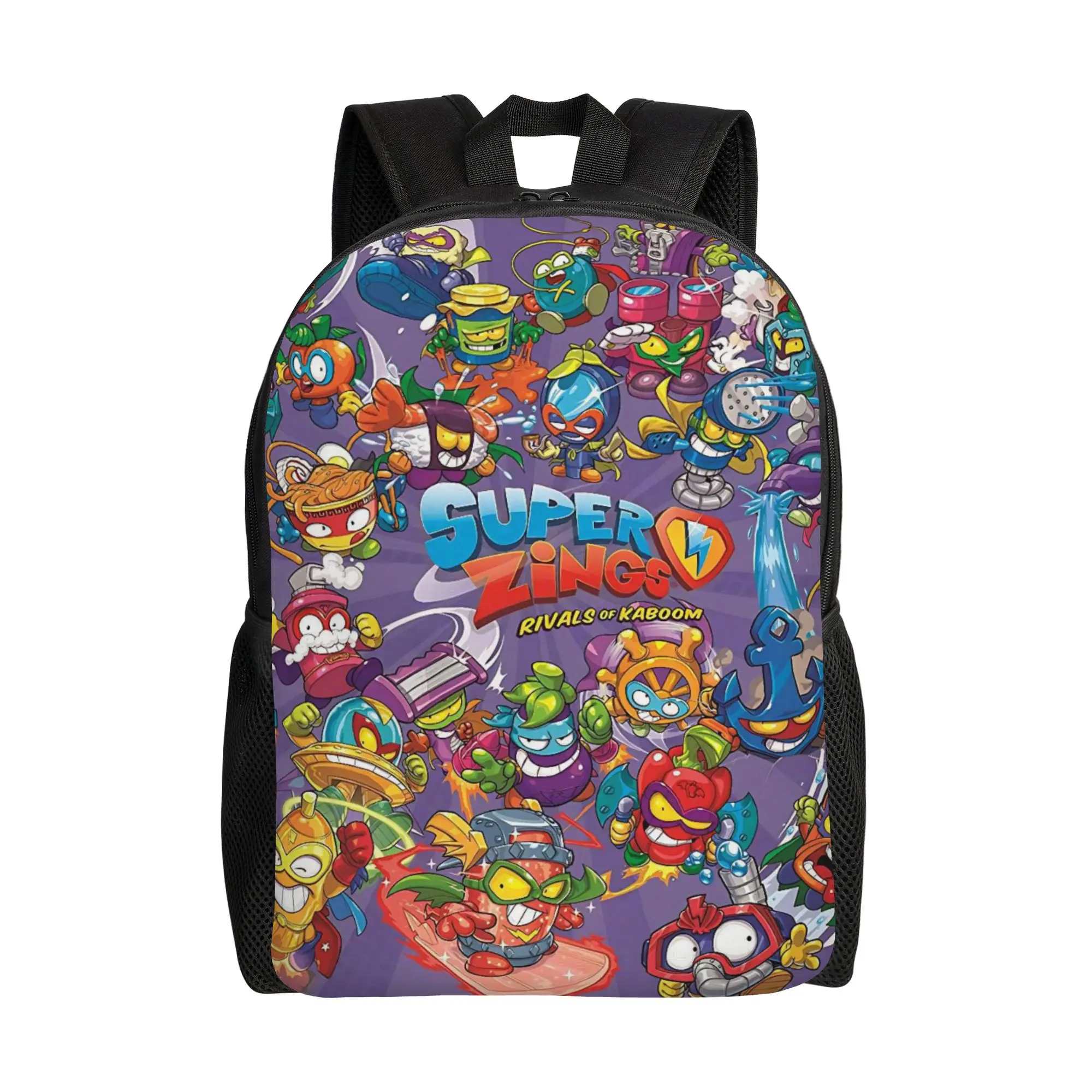 

Super Zings Kids Backpack for Men Women Cool High School Work Daypack Laptop Canvas Bags Gift