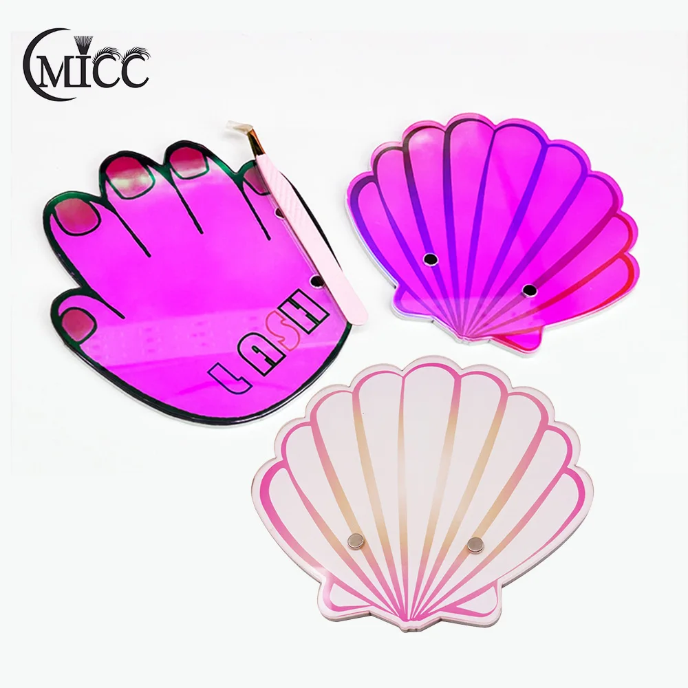 Acrylic Eyelash Extension Holder Plate Tray Grafting Magnetic Lashes Holder Glue Pallet Board Stand Pad Makeup Tools