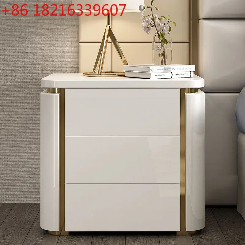 TAO Creative Storage Bedside Tables Luxury European Premium Modern Nightstands Simple Trendy Meble Do Pokoju Bedroom Furniture