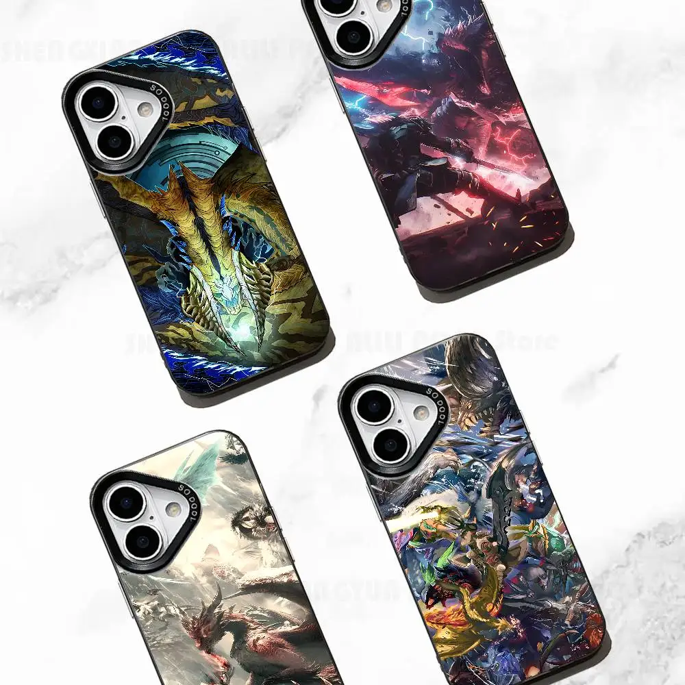 

H-Hunter M-Monsterr Case For IPhone 11 12 13 14 15 16 17 Pro Max XS X XR Cover
