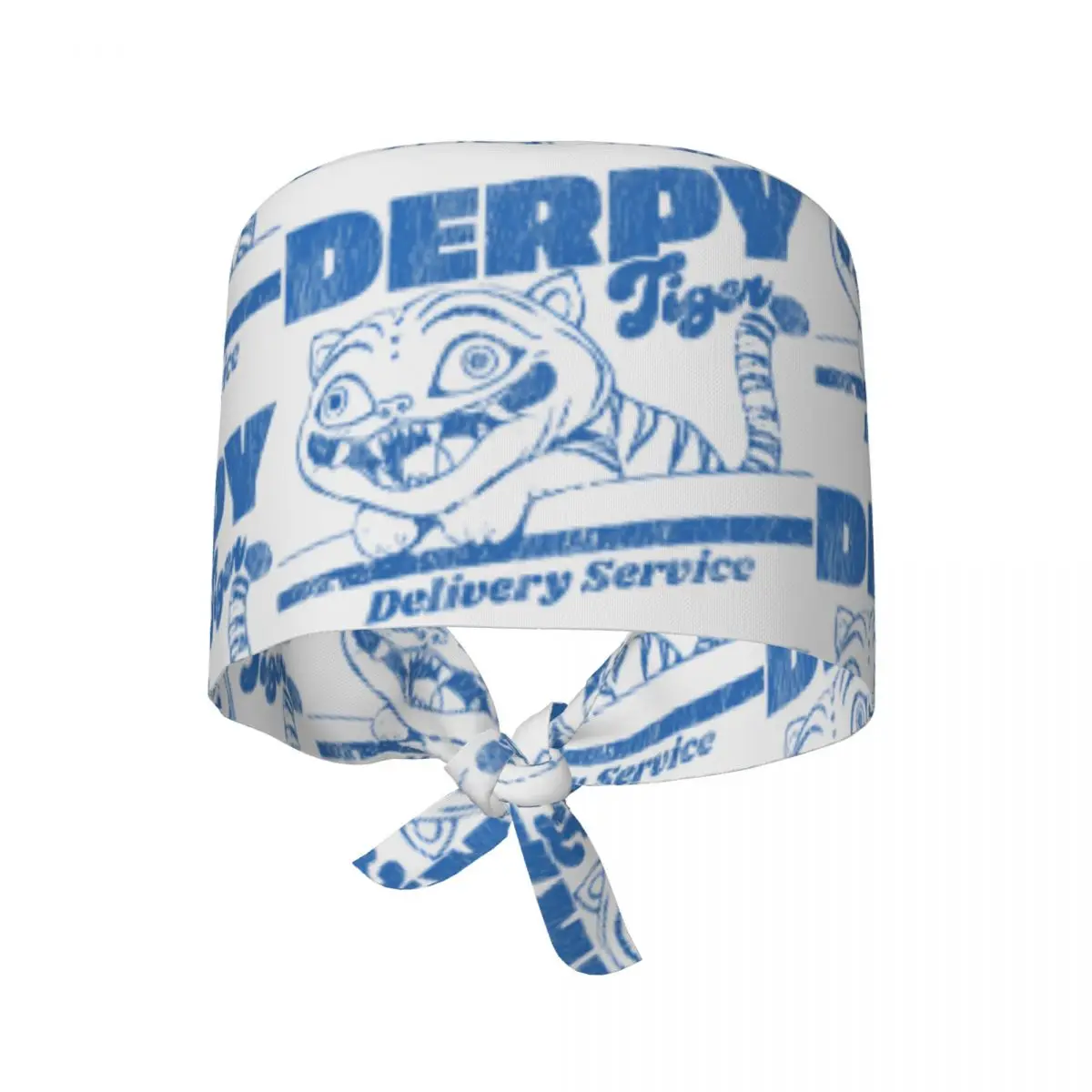 Krankenschwestermütze KPop Demon Hunter Scrub Caps Derpy Tiger Trendige medizinische Mütze Weich Elastisch Unisex Damen Langes Haar Grafik-Arbeitskappe