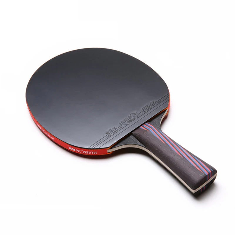 Professional Tennis Table Racket Short Long Handle Carbon Blade Rubber With Double Face Pimples In Ping Pong Rackets With Case