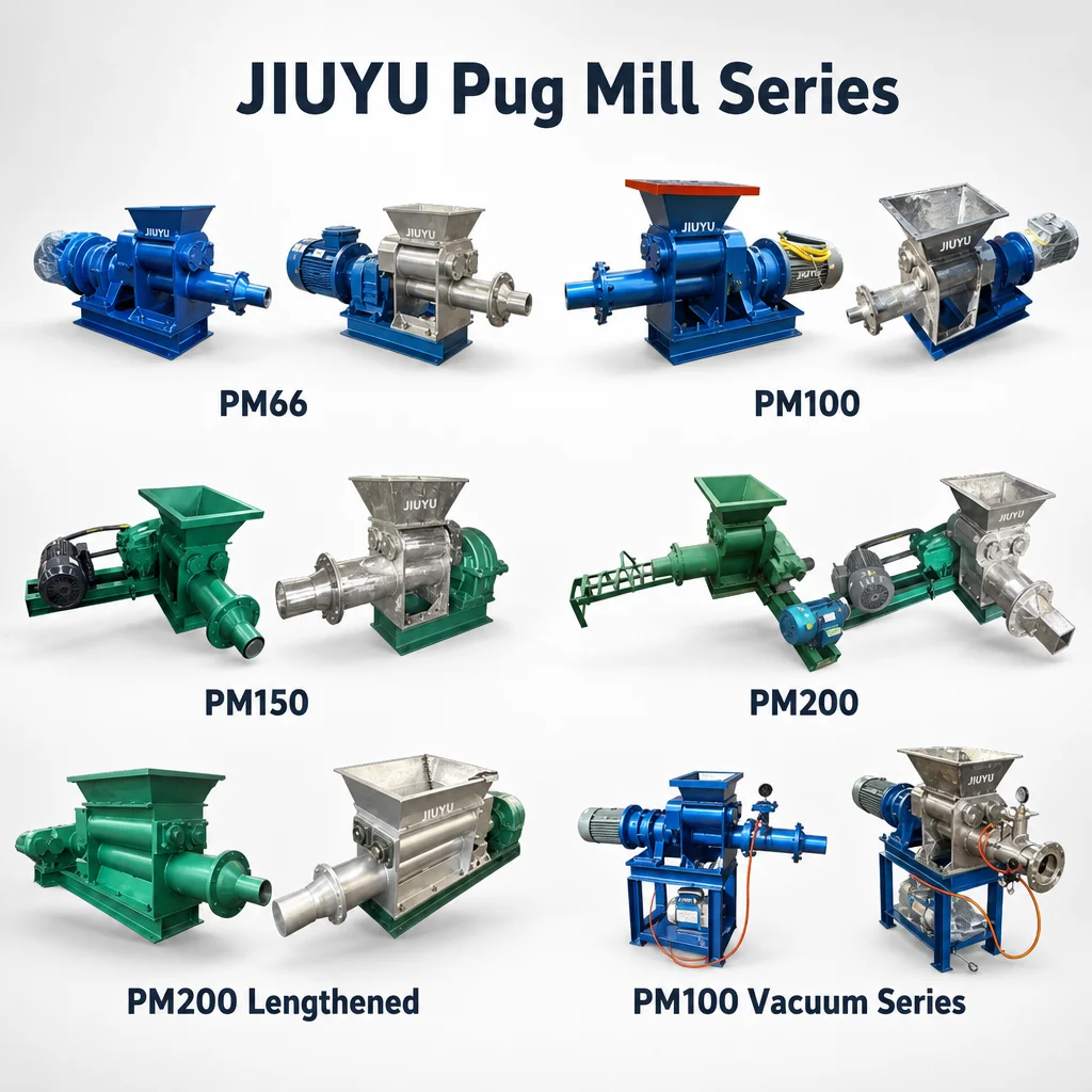 JIUYU Large Clay Extruder Fireproof Mud Mixing Double Layer Mud Plate Mud Making Machine
