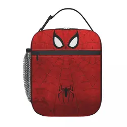 Custom Spider Web Cobweb Insulated Lunch Bags for Work School Food Spider Man Waterproof Cooler Thermal Lunch Box Women Kids