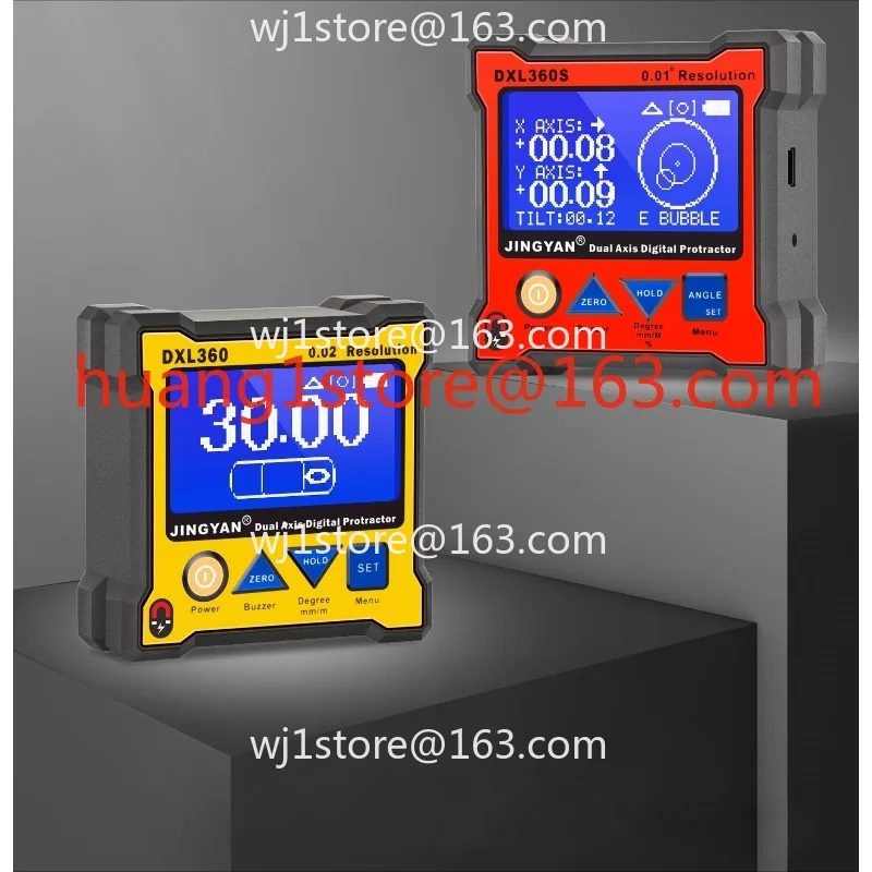 DXL360S Two-axis Electronic Level High Precision Horizontal Rotation Angle Digital Display Inclinometer Gyroscope