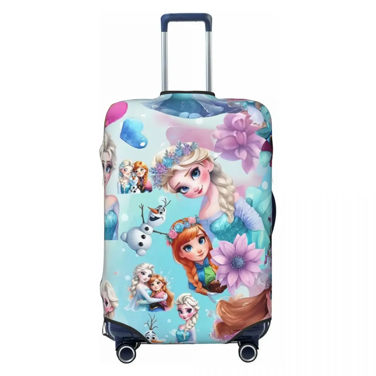 

Elsa Anna Frozen Princess Travel Luggage Cover Washable Suitcase Cover Protector Fit 18-32 Inch