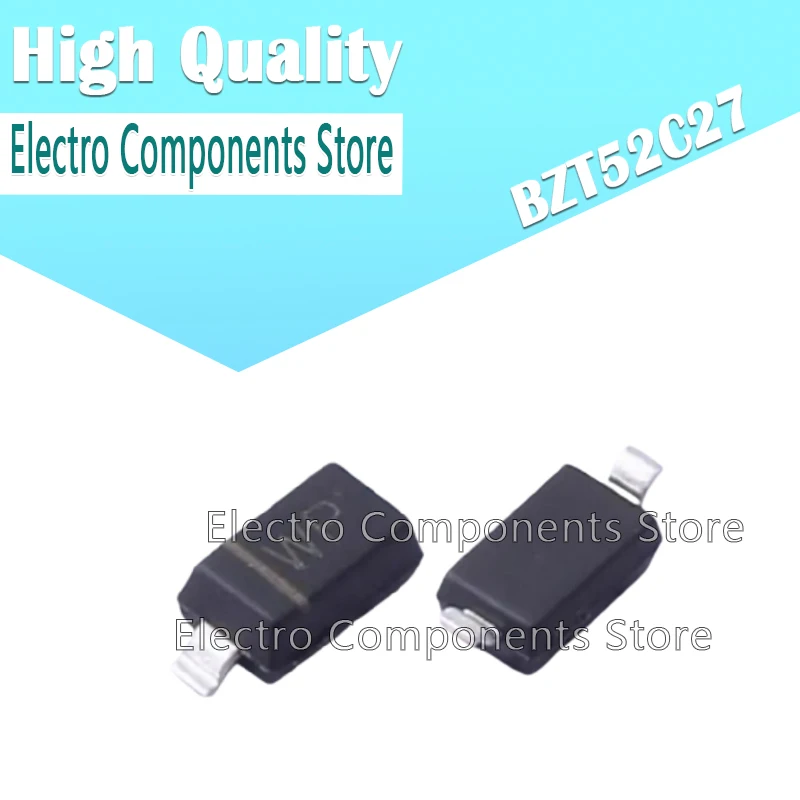 20PCS BZT52C27 (Marking WP) WP 27V SOD-123 1206 SOD323 0805 Zener Diode SMD Plastic-Encapsulate Diodes