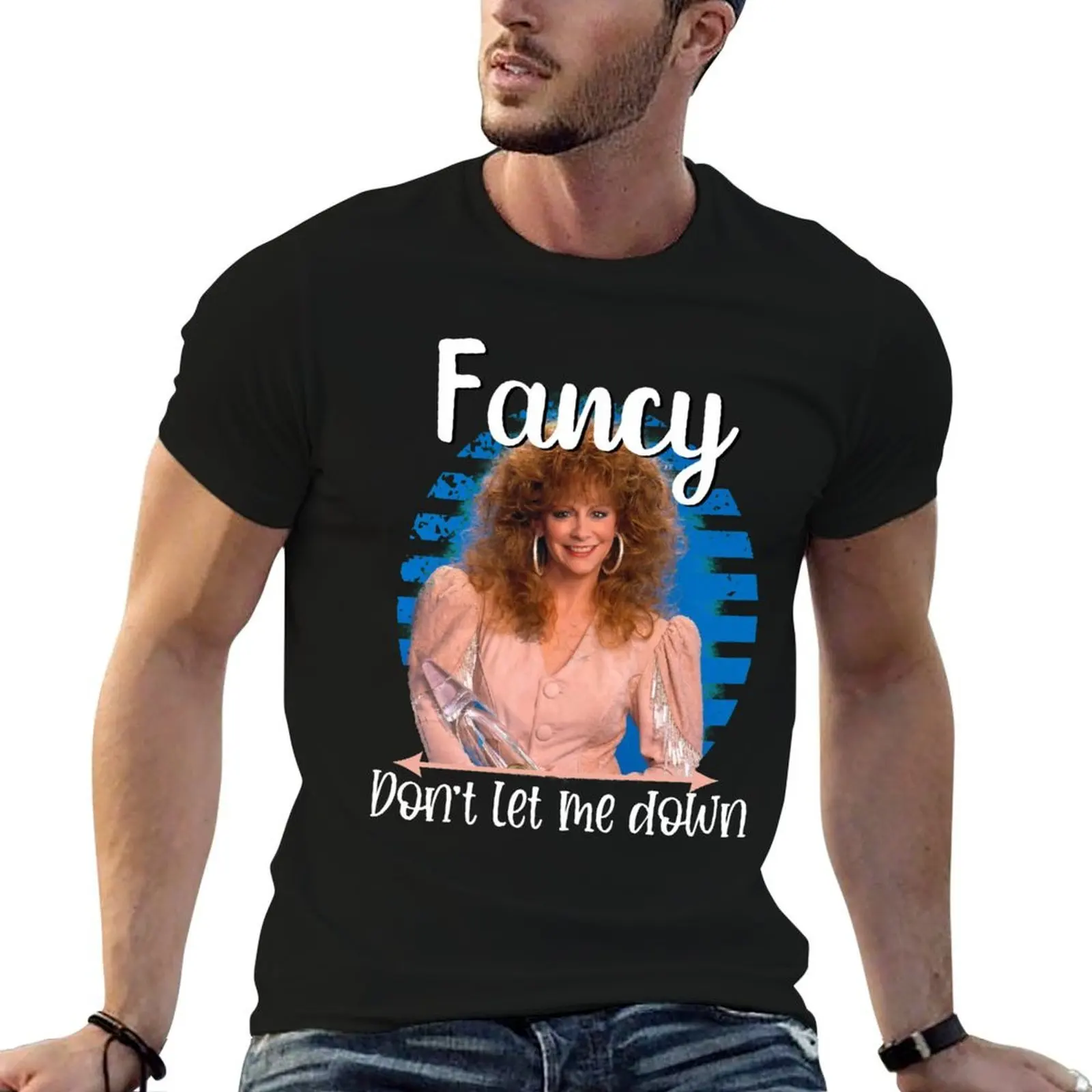 

t T-Shirt graphic man mcentire shirt Hair Reba shirt fancy country funny t music casual Reba man cute