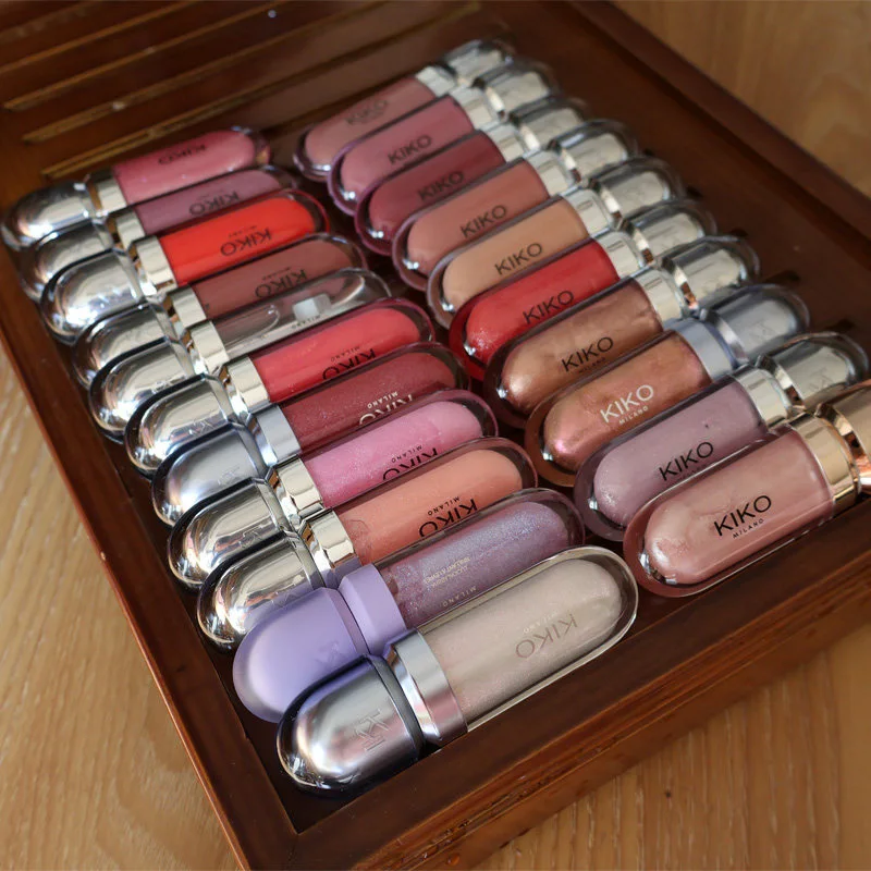 Kiko 3D Liquid Lip Glaze Transparent Lip Gloss Mirror Lipstick Nourishing Glossy Full Lips Not Fading Milk Tea Bean Paste Makeup
