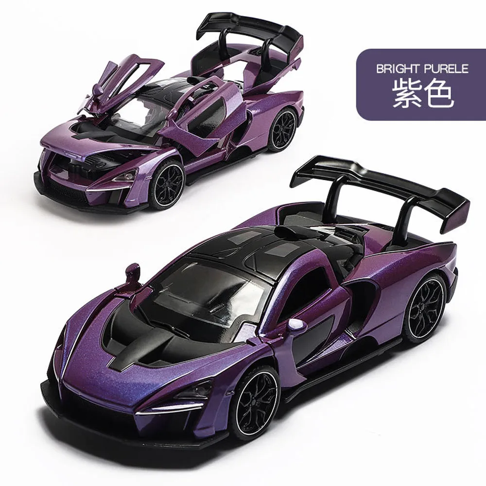 Car model scale 1:32 FOR McLaren Simulated sports car model Alloy material Automotive Interior Car model ornaments