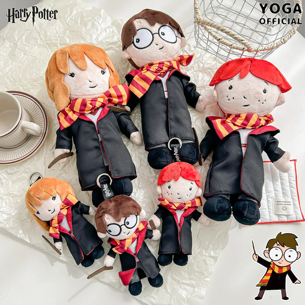 Ron Hermione Harry Potter muñeco de uniforme universitario de peluche, juguete mullido Kawaii, llavero colgante, decoración de habitación Periphery