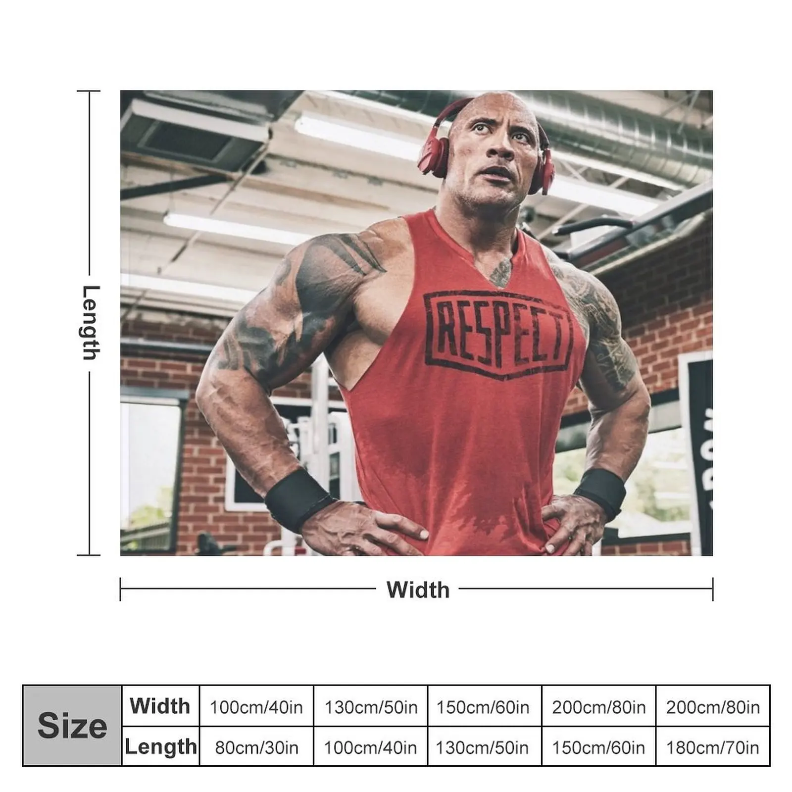 dwayne johnson Throw Blanket Decoratives christmas decoration Large Multi-Purpose Blankets