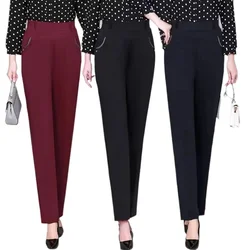 L-6XLNew autumn winter Plus Size Women's Pants Fashion Solid color Skinny high waist elastic Trousers Fit Lady Pencil y2k Pants