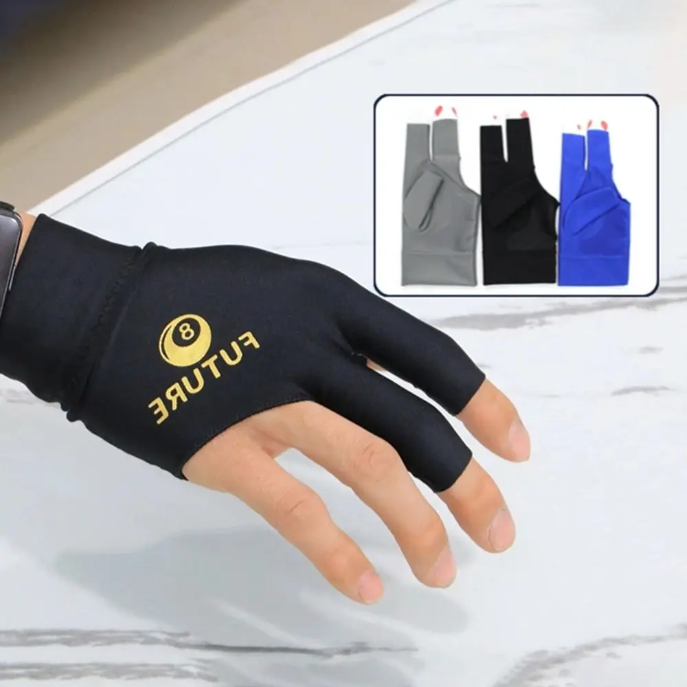 

Fashion Left Hand Billiards Glove Non Slip Breathable Three Fingers Glove Elastic Snooker Billiard Glove Billiard Accessories