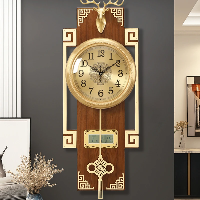 Brass silent watch wall mounted clock