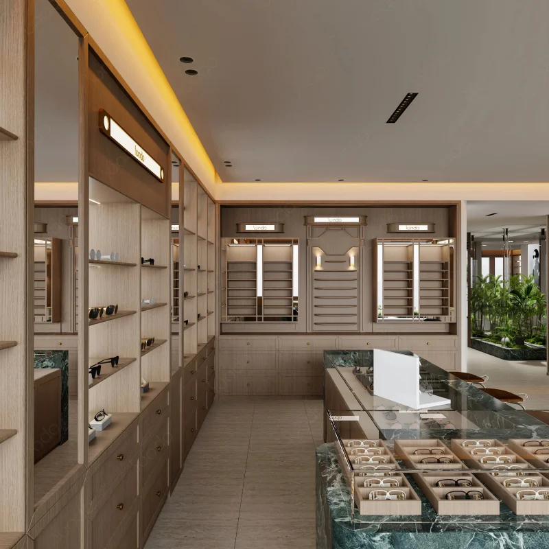 custom.Custom Optical Display Design Glasses Showcase Eyewear Retail Shop Layout Solution Optical Furniture Manufacturing