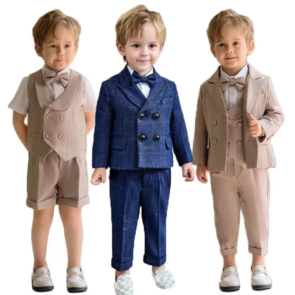 

Kids Beaufitul Photograph Suit Baby Boys Luxurious Birthday Dress Children Formal Wedding Party Performance Dance Tuxedo Wear