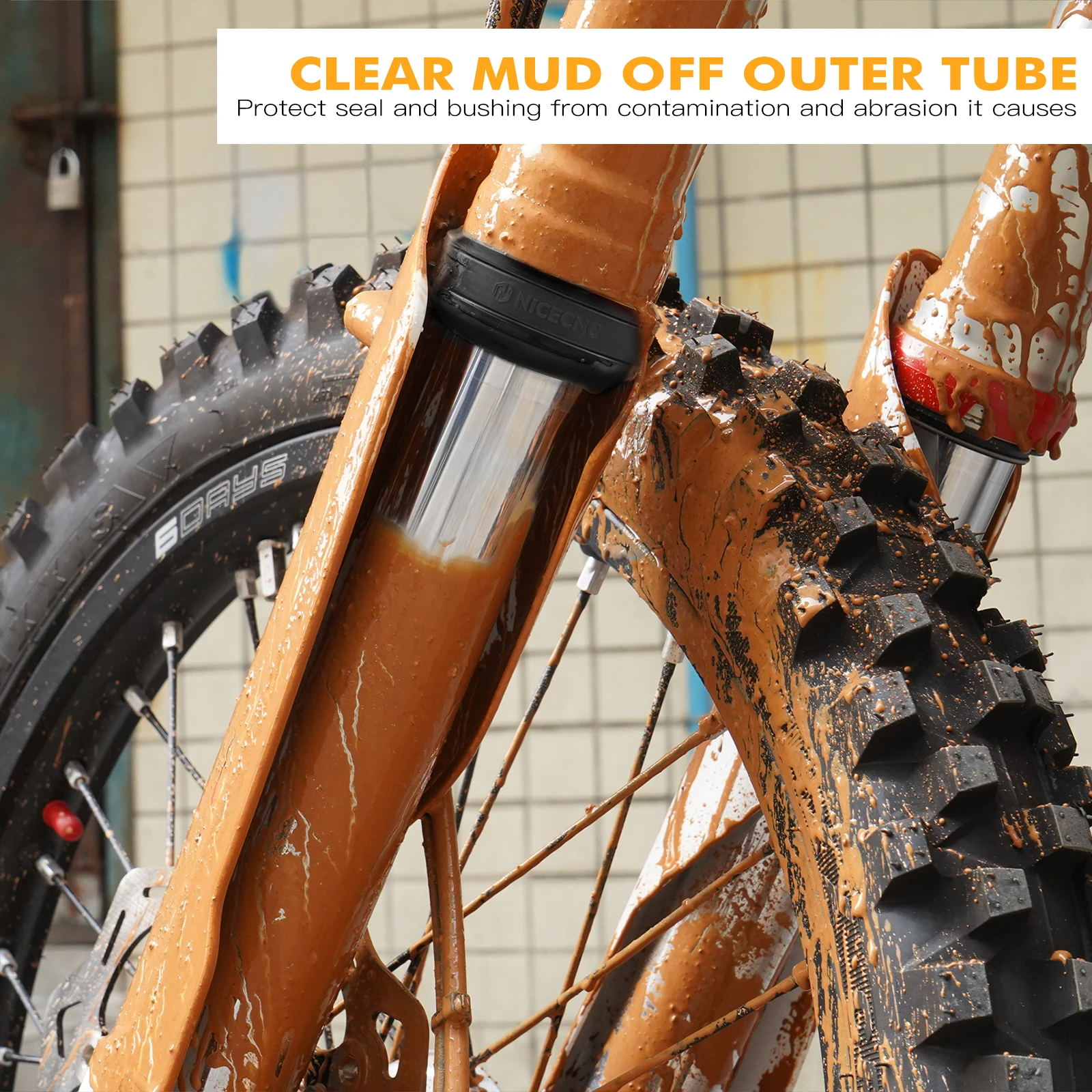 Voor 2004-2024 KTM 690 Enduro R SMC R Motorfiets Voorvork Modder Schraper Kit 950 990 1190 1290 Adventure Super Adventure R S T