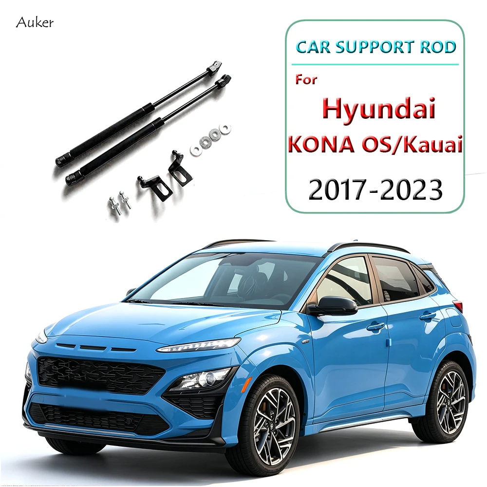 Gasdruckfeder-Kit für Motorhaube, Hubstütze, Dämpfer, Stoßdämpfer, Stützstangen, Zylinder für Hyundai KONA OS/Kauai 2017-2023
