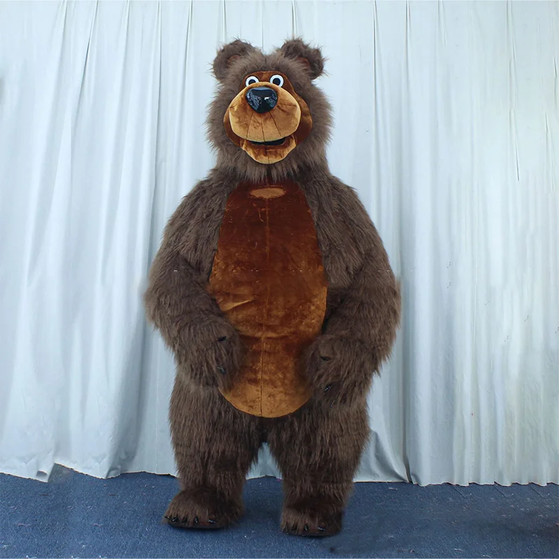 

3m Giant Brown Bear Inflatable Costume Adult Full Walking Mascot Suit Cosplay Halloween Anniversaries Etc Anime Cosplay Costume